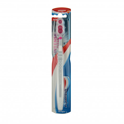 Aquafresh Intense Clean Medium Toothbrush, Assorted Colors