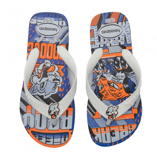 Havaianas Kids Top Graffiti Flip Flop, Blue Star Color