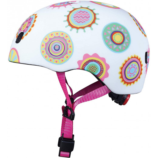 Micro Children's Helmet Doodle Dot, Multicolored, Size Medium