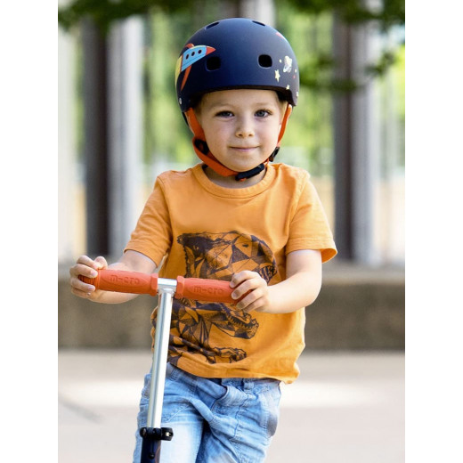 Micro PC Children's Helmet, Rocket Design, Size Medium