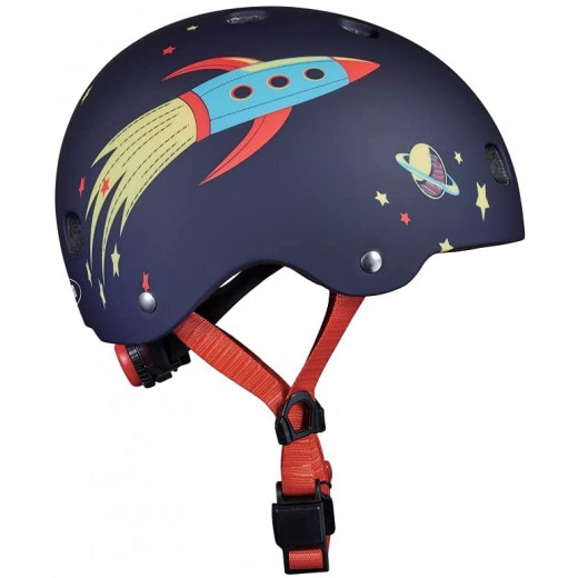 Micro PC Children's Helmet, Rocket Design, Size Medium