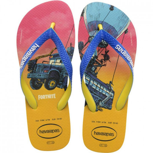 Havaianas Top Fortnite Flip Flop, Citrus Yellow Color, Size 37/38