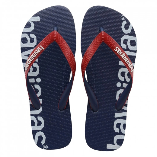 Havaianas Top Logo Mania Hightech Flip Flop, Navy Blue Color, Size 35/36