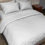 Fieldcrest plain duvet cover, cotton, white color, queen size