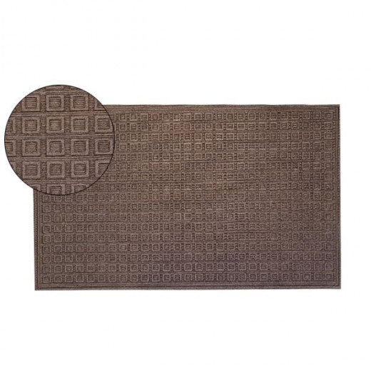 Nova Home Blocks Outdoor Mat, Brown Color, 90*150 Cm