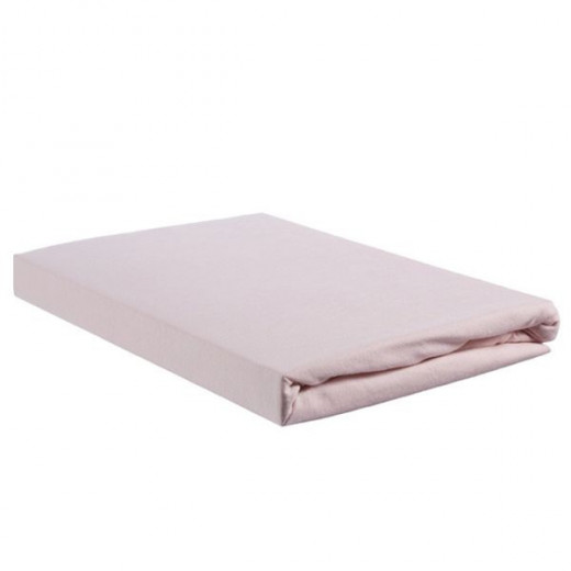 Nova Home Jersey Fitted Sheet Set, Queen Size, Pink Color