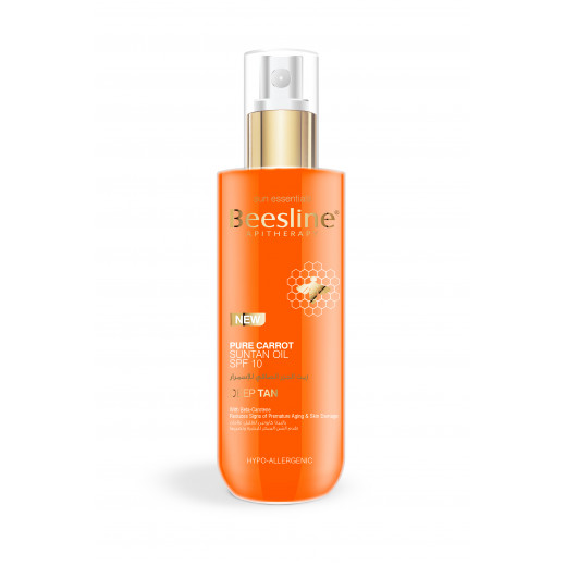 Beesline Pure Carrot Suntan Oil + Free Ultrascreen Cream Invisible Sunfilter Spf 50