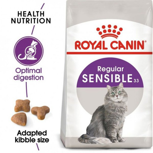 Royal Canin Regular Sensible 33 Dry Food for Adult Cats, 2Kg