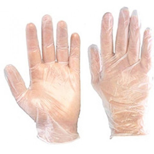 Marwa Disposables Transparent Gloves, 100 Pieces