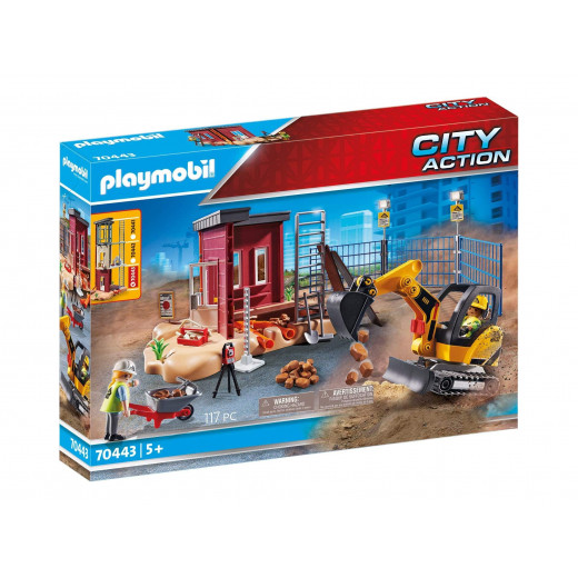 Playmobil Mini Excavator With Building Section