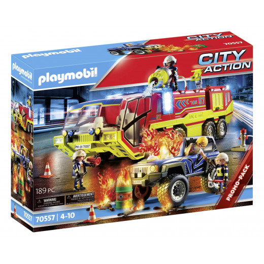 Playmobil Fire Engine With Truck