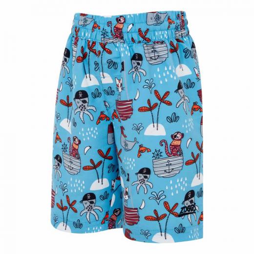 Zoggs Boys Water Shorts, Pirate Animals Design