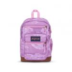 Jansport Cool Student Backpack, Static Rose Design, Purple Color