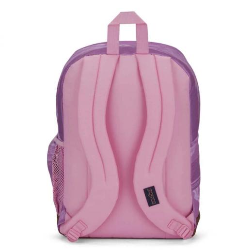 Jansport Cool Student Backpack, Static Rose Design, Purple Color