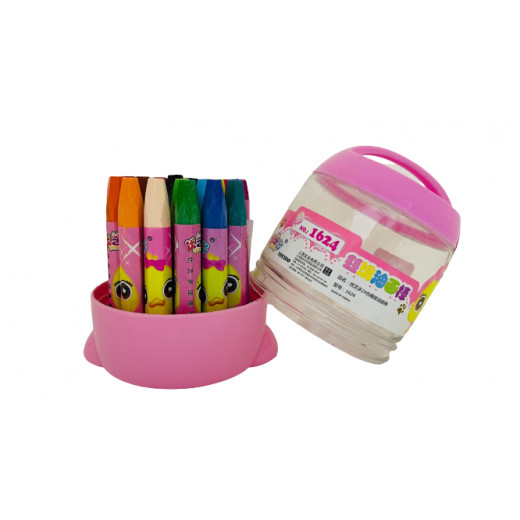 Wax Colors Pocket, Pink Color, 24 Colors