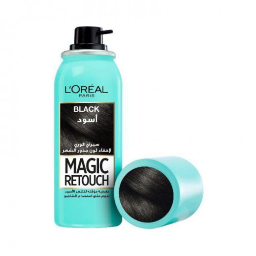 L'Oreal Paris Magic Retouch Spray Dye, Black Color, 75 Ml