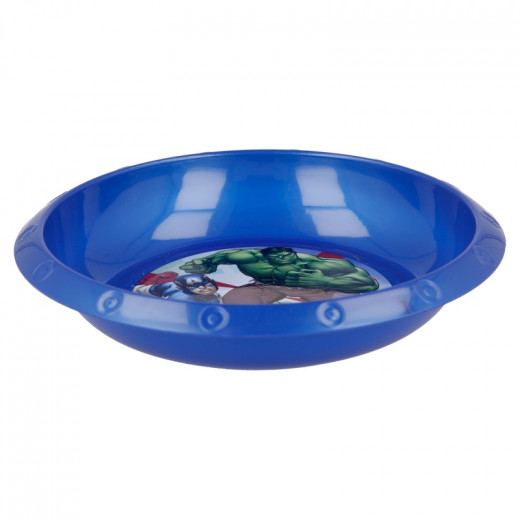وعاء غذاء بلاستيكي مجوف, بتصميم مجموعة المنتقمون, باللون الأزرق من مارفيل