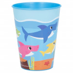 Stor Plastic Cup, Baby Shark Design, 260 Ml