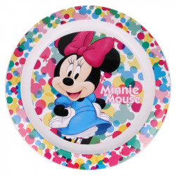 Stor Plastic Microwave Plate, Minnie Mouse Design