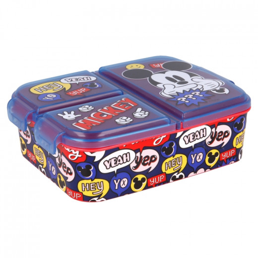 Stor Multi Compartment Lunch Box, Mickey Mouse Design