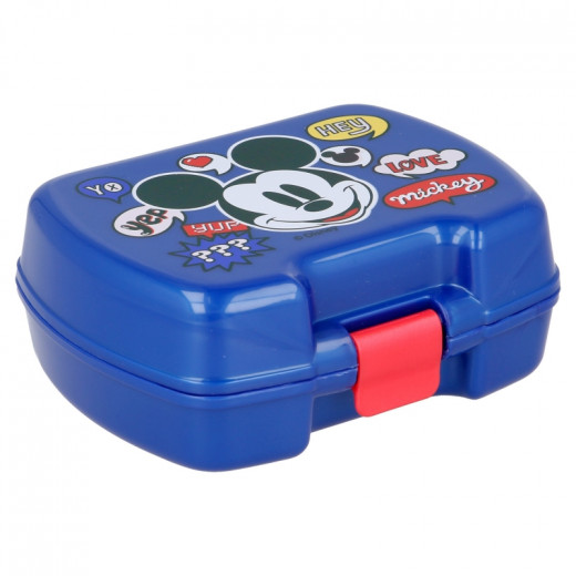 Stor Plastic Lunch Box, Mickey Mouse Design