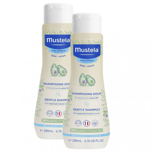Mustela Gentle Shampoo For Hair, 200 Ml, 2 Packs