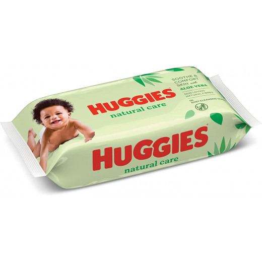 Huggies Natural Care Wet Wipes, 56 Wipes