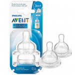 Philips Avent Set Of 2 Classic Plus Teats 3 Hole