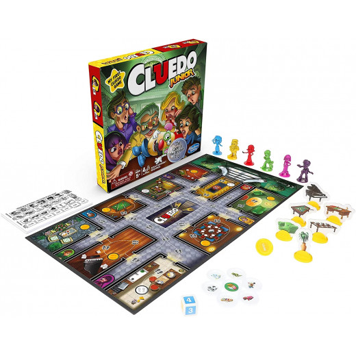 Hasbro Cluedo Junior Clue Board Game for Kids Case of The Broken Toy