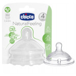 Chicco Natural Feeling Teat (4M+) Adjustable Flow 2 Pieces
