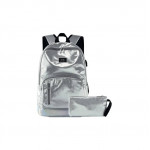 Fashion Shiny Backbag Set - Silver