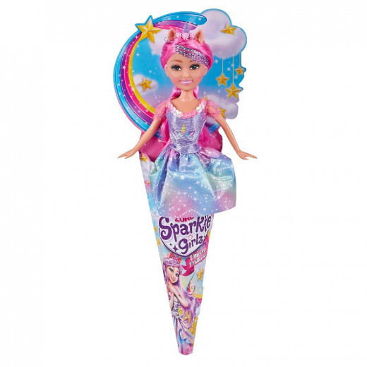 Zuru Sparkle Girlz Unicorn Princess Doll, Purple Color