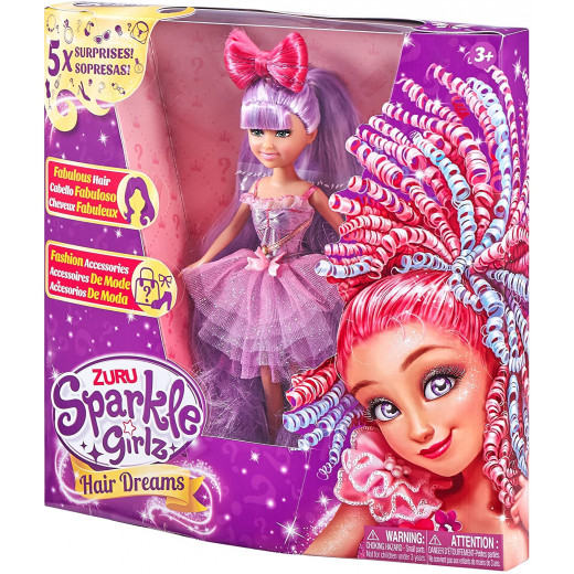 Zuru Sparkle Girlz Hair Dreams, Purple Color