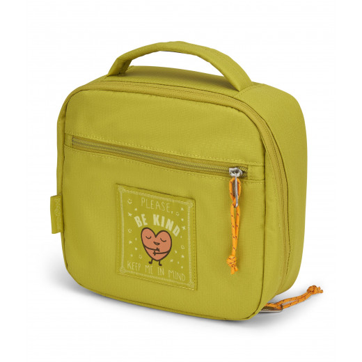 JanSport Lunch Break Bag, Be Kind Design, Yellow Color