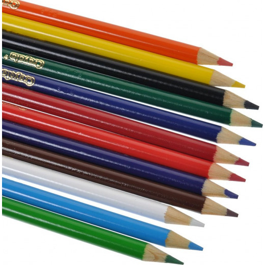 أقلام تلوين طويلة الطول, 12 قلم من كرايولا