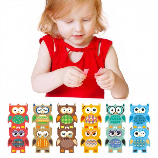 Owl Wooden Balance Toy, 12 Pieces
