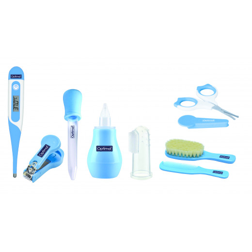 Optimal Baby Care Set, 8 Pieces, Blue Color