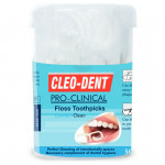 Optimal Cleo-Dent Floss Tooth Pick, 50 Pieces