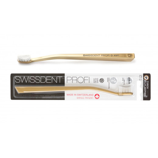 Swissdent Professional Whitening Toothbrush, Soft Gold