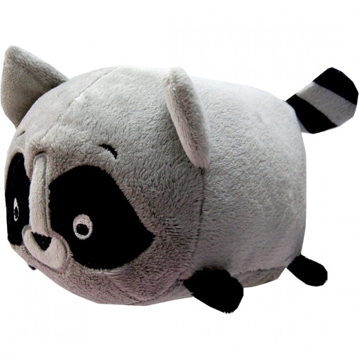 Mini Cute Plush Toy, Racoon Design, Grey Color