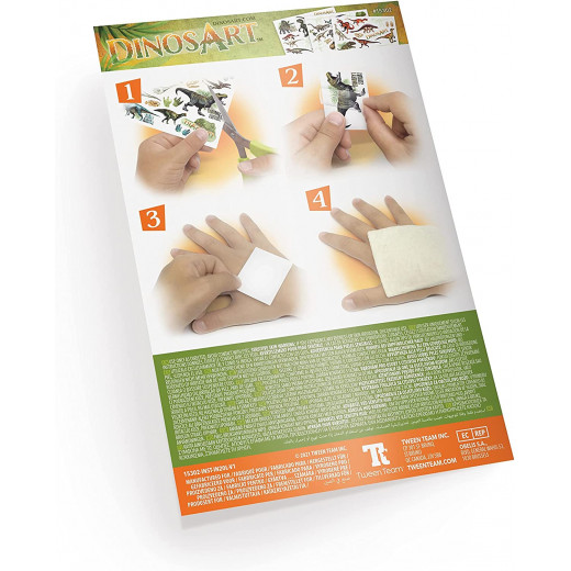 DinosArt Temporary Tattoos Toy, Glow In The Dark