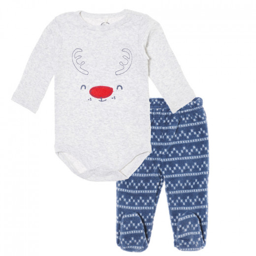 Christmas Motifs Baby Set, 2 Pieces