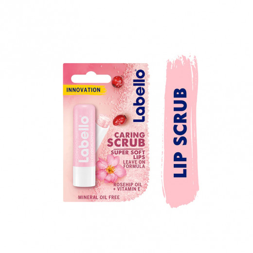 Labello Rose Ship Caring Scrub For Super Soft Lips,  4.8 Gram