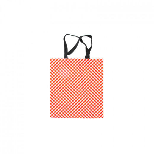 Tote Bag In A Traditional Hatta Red & White Pattern