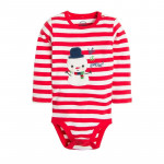 Cool Club Long Sleeve Bodysuit, Snowman Design