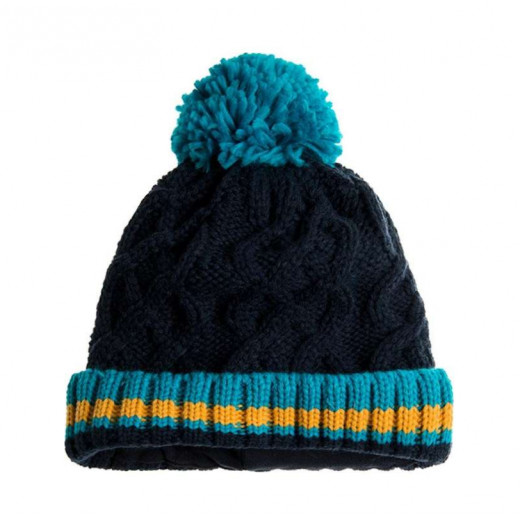 Cool Club Kids Hat With Pompoms, Blue Color