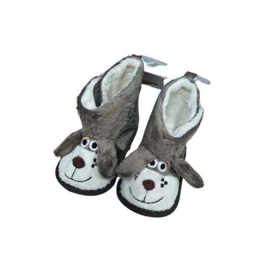 Cool Club Slipper, Puppy Design, Brown Color