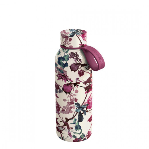 Quokka Stainless Steel Water Bottle, Flower Design