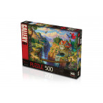 Ks Games Puzzle, House on the Cliff Design, 500 Pieces