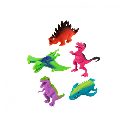 العاب مطاطية, بتصميم ديناصورات, بألوان متنوعة, قطعة واحدة من جارو
